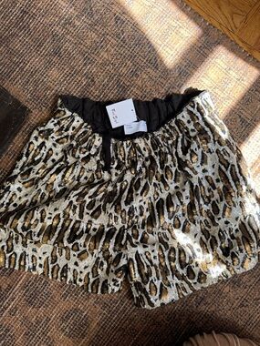Fred Segal Gold Sequin Animal Print mens Shorts